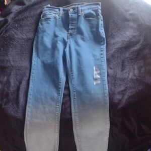 Levi's Women's Blue Ombre High-Rise Jeans